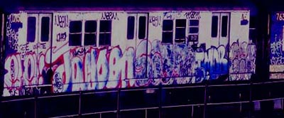 New York Old School Subway Graffiti