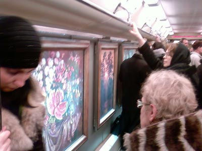 arte en el metro de moscu