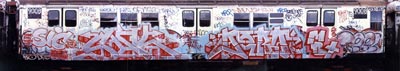 New York Old School Subway Graffiti