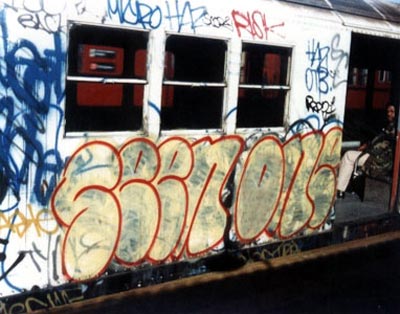 New York Old School Subway Graffiti