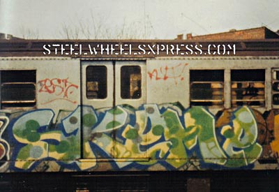 New York Old School Subway Graffiti