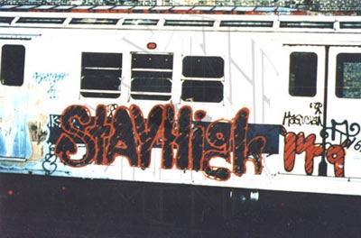 New York Old School Subway Graffiti