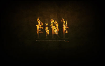 Texto con fuego en photoshop