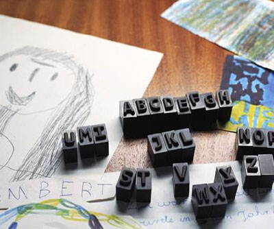 Letras de chocolate