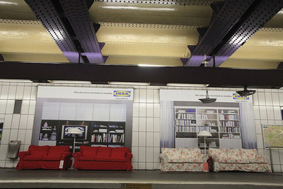 Ikea en el metro de París